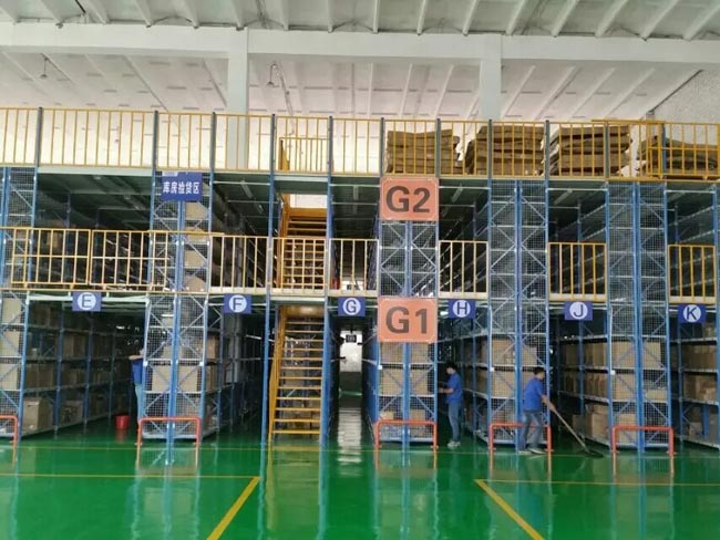 閣樓貨架施工（gōng）案例